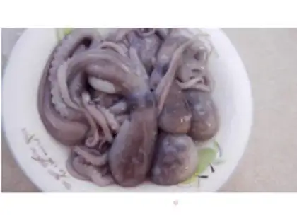 Make Scallion flavor octopus step 5