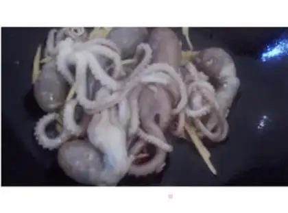 Make Scallion flavor octopus step 7