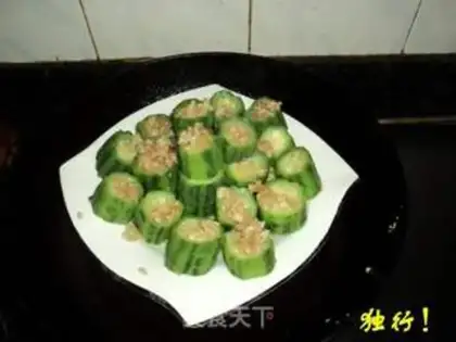 Make Steamed loofah with garlic step 7