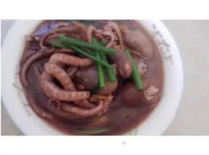 Make Scallion flavor octopus step 11