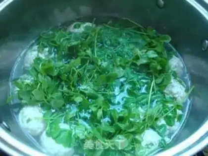 Make Tofu meatballs and bean sprouts soup step 8