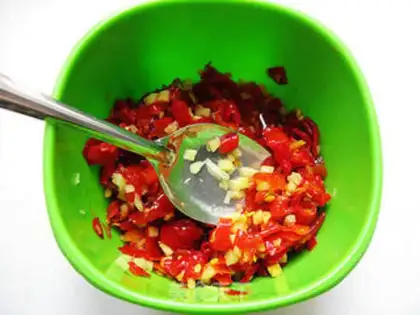 Make chopped carp with pepper step 4
