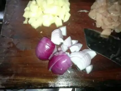 Make Curry chicken rice step 5