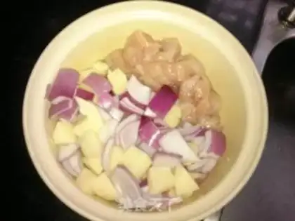 Make Curry chicken rice step 7