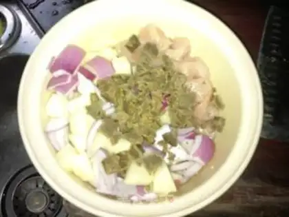Make Curry chicken rice step 9