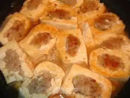 Make Authentic Hakka stuffed tofu step 1
