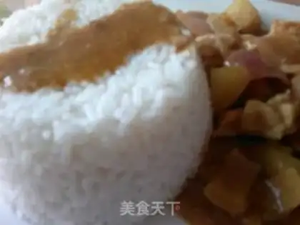 Make Curry chicken rice step 16