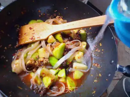 Make Fish-flavored long melon step 19