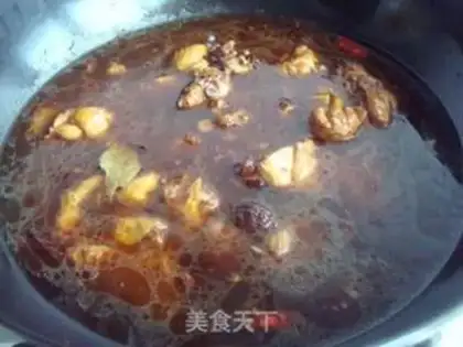 Make Braised chicken noodles step 6