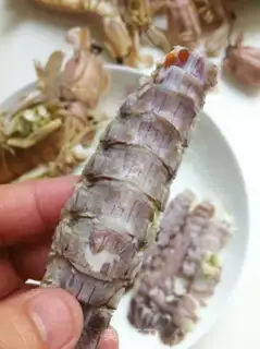 Make Shrimp tiger boiled radish minced step 4