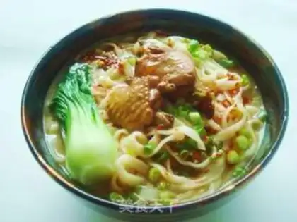 Make Braised chicken noodles step 11