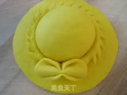 Make Pumpkin milk scented straw hat steamed buns step 21