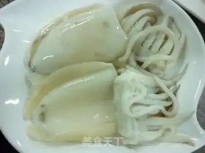 Make Sauce fried cuttlefish flower step 4