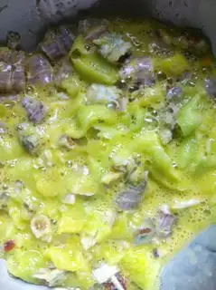 Make Shrimp tiger boiled radish minced step 9