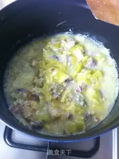 Make Shrimp tiger boiled radish minced step 11