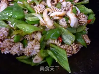 Make Sauce fried cuttlefish flower step 10