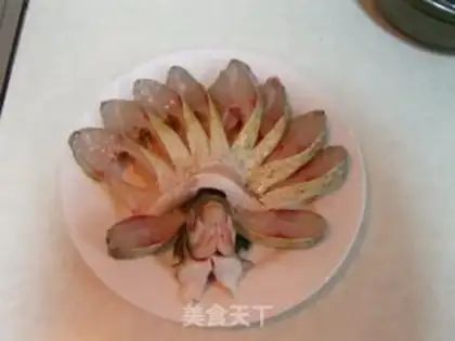 Make Chop pepper peacock opening screen fish step 6