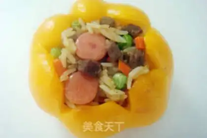 Make Pepper beef rice step 3
