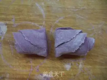 Make Purple sweet potato flower step 7