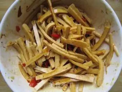 Make Cold dried tofu step 6