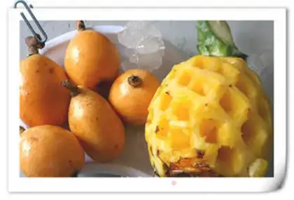 Make Loquat pineapple water step 0