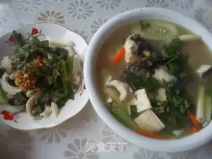 Make Mullet head bone soup step 6