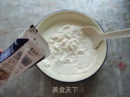 Make Milk fragrant hair cake step 4