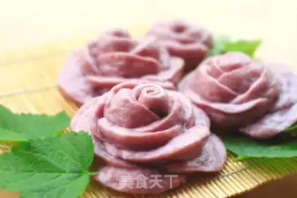 Make Purple Rose Mantou step 7