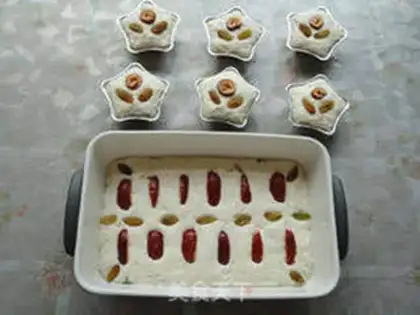 Make Milk fragrant hair cake step 10