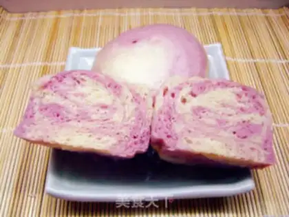 Make Dream purple sweet potato steamed buns step 15