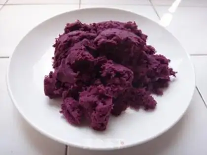 Make Purple potato pumpkin cake step 4