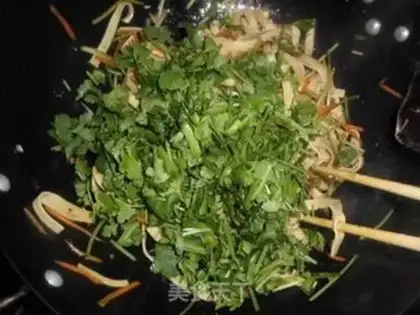 Make Stir fry thousands of shredded silk step 9