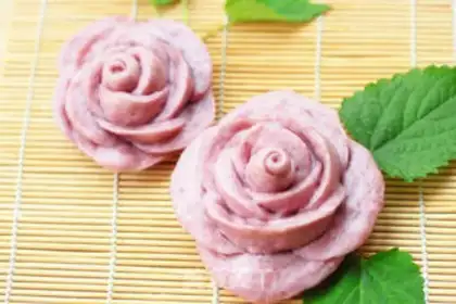 Make Purple Rose Mantou step 26