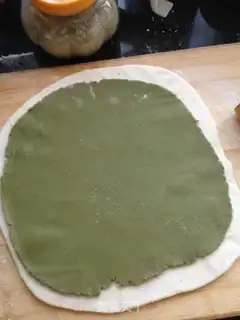 Make Oat bean dregs and green tea rolls step 5