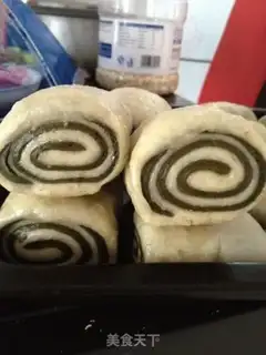 Make Oat bean dregs and green tea rolls step 10