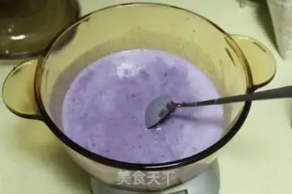 Make Purple sweet potato oatmeal step 1