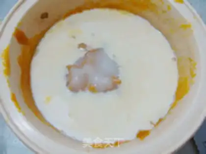 Make Pumpkin milk mousse step 4