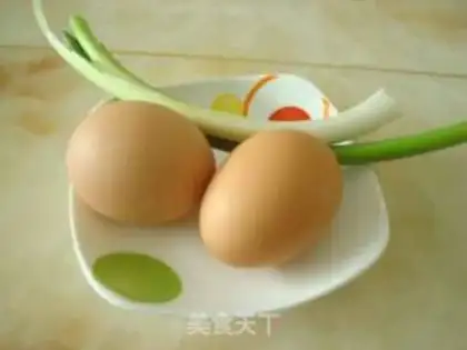 Make chopped green onion egg cake step 0
