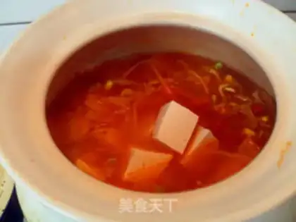 Make Korean spicy cabbage and tofu soup step 9