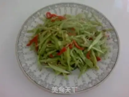 Make stir-fried shredded lentils step 7