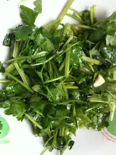 Make Beef mixed with cilantro step 9