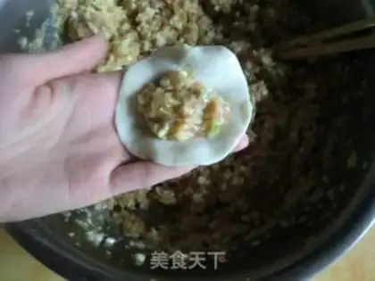 Make Pork and cabbage dumplings step 7