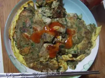 Make oyster omelet step 8