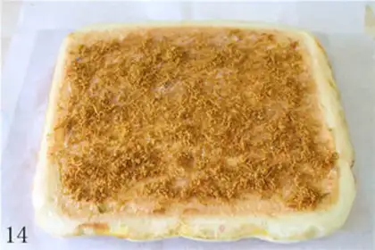 Make meat floss bread step 13