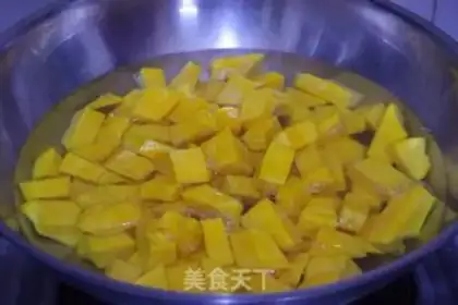 Make Pumpkin egg flower dough pimples step 2