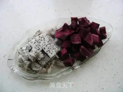 Make Fire Dragon Purple Potato Soup step 1