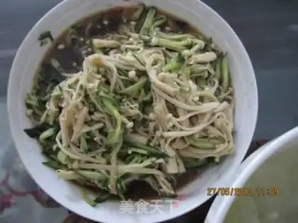 Make Cucumber mixed with mushroom step 2