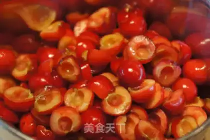 Make cherry jam step 9