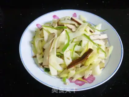 Make stir-fried dried bean curd with rice straw step 6