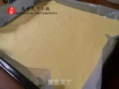 Make Vanilla cake roll step 5